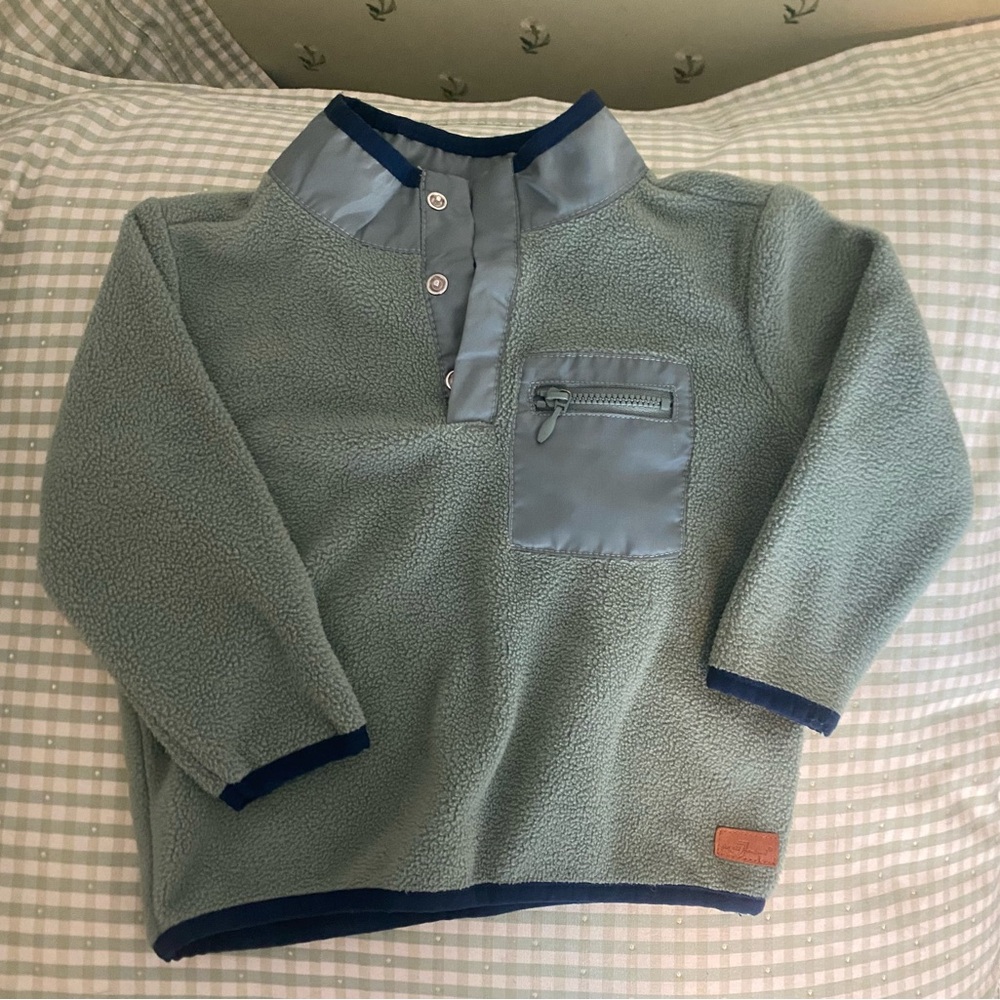 Kids Fleece Pullover - Green
